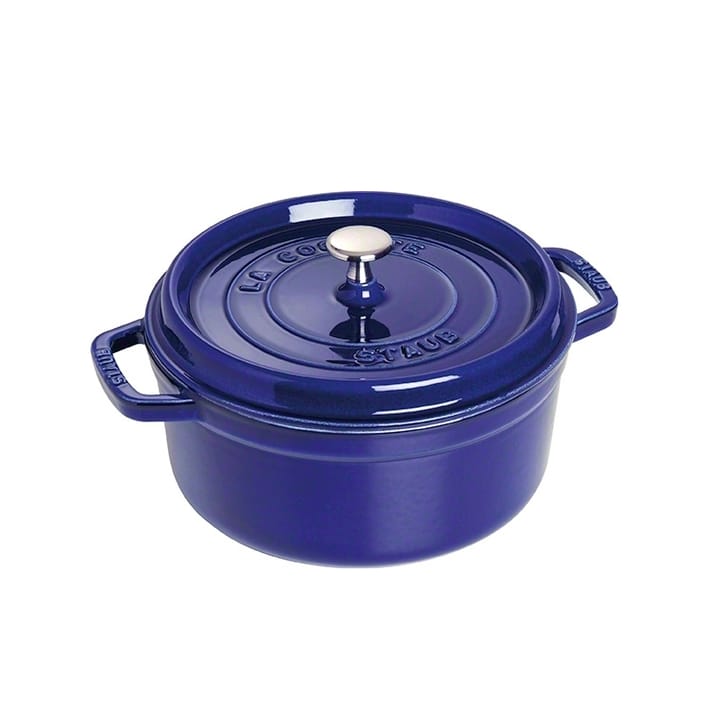 Olla de hierro fundido Staub redonda, tres capas de esmalte 5,2 l - azul oscuro - STAUB