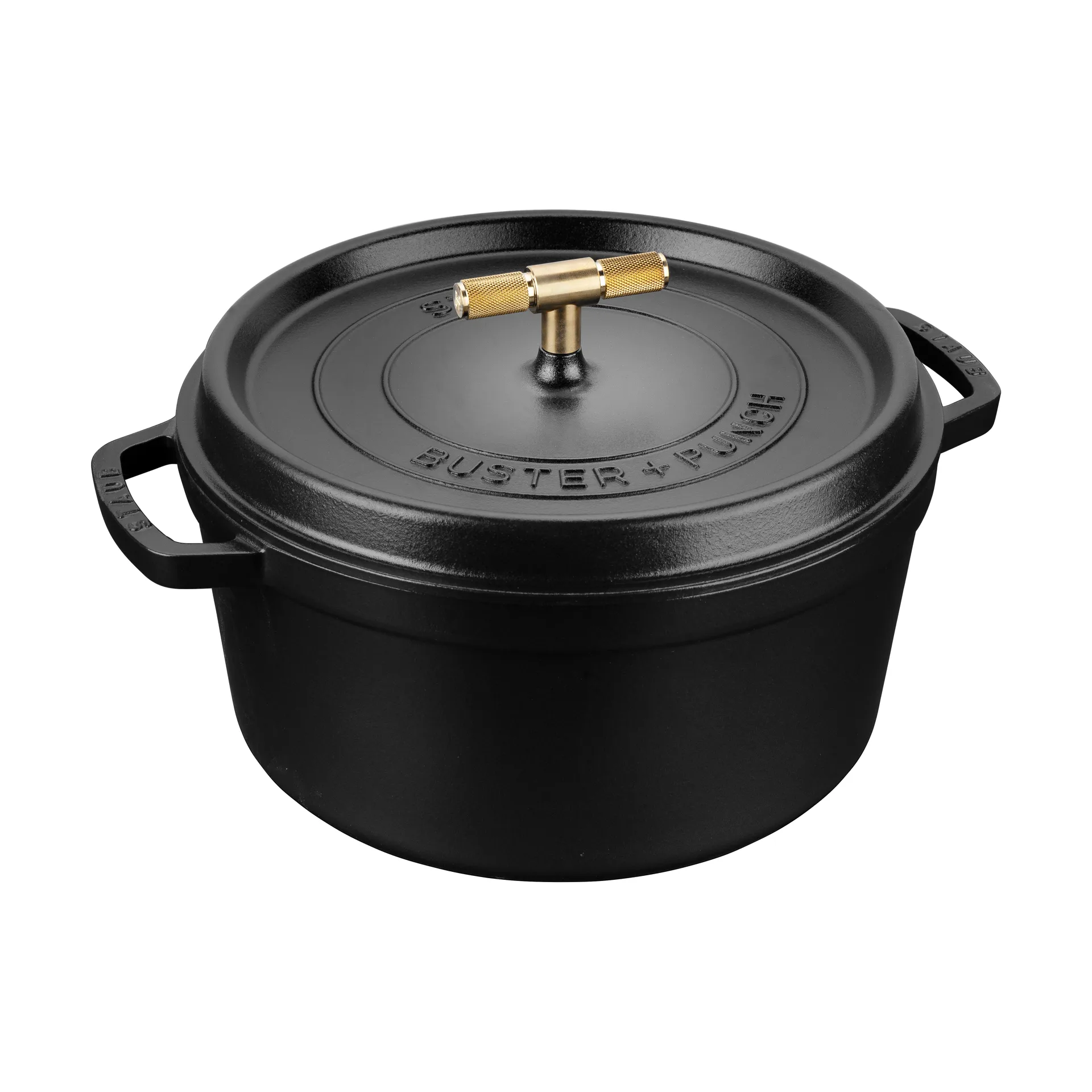 Olla hierro fundido Buster & Punch latón, 6,75 L STAUB