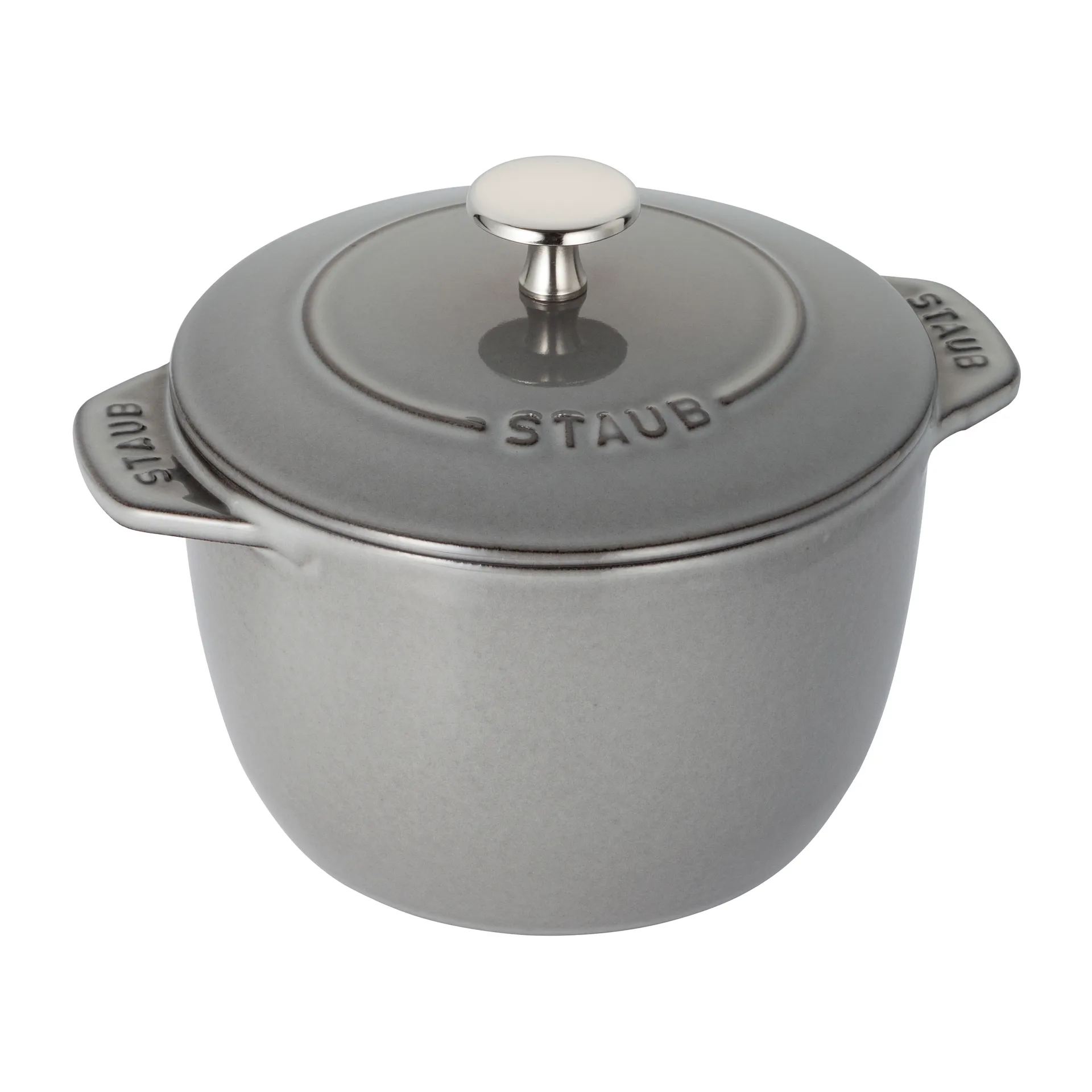 Olla hierro fundido Rice cocotte 1,6 L, gris STAUB