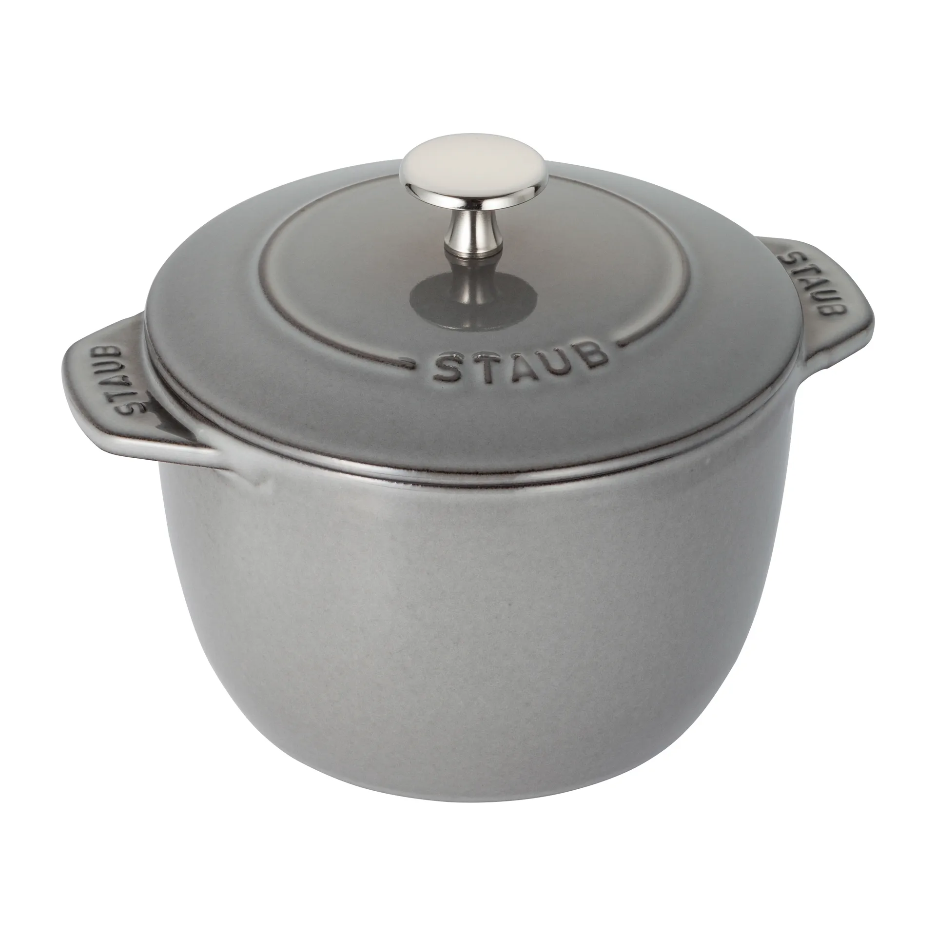 Olla hierro fundido Rice cocotte 1,6 L, gris STAUB