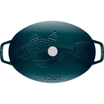 Olla La Mer ovalada, tres capas de esmalte - 32 cm - STAUB