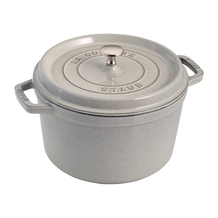 Olla modelo alto Staub redonda 4,8 L - White Truffle - STAUB