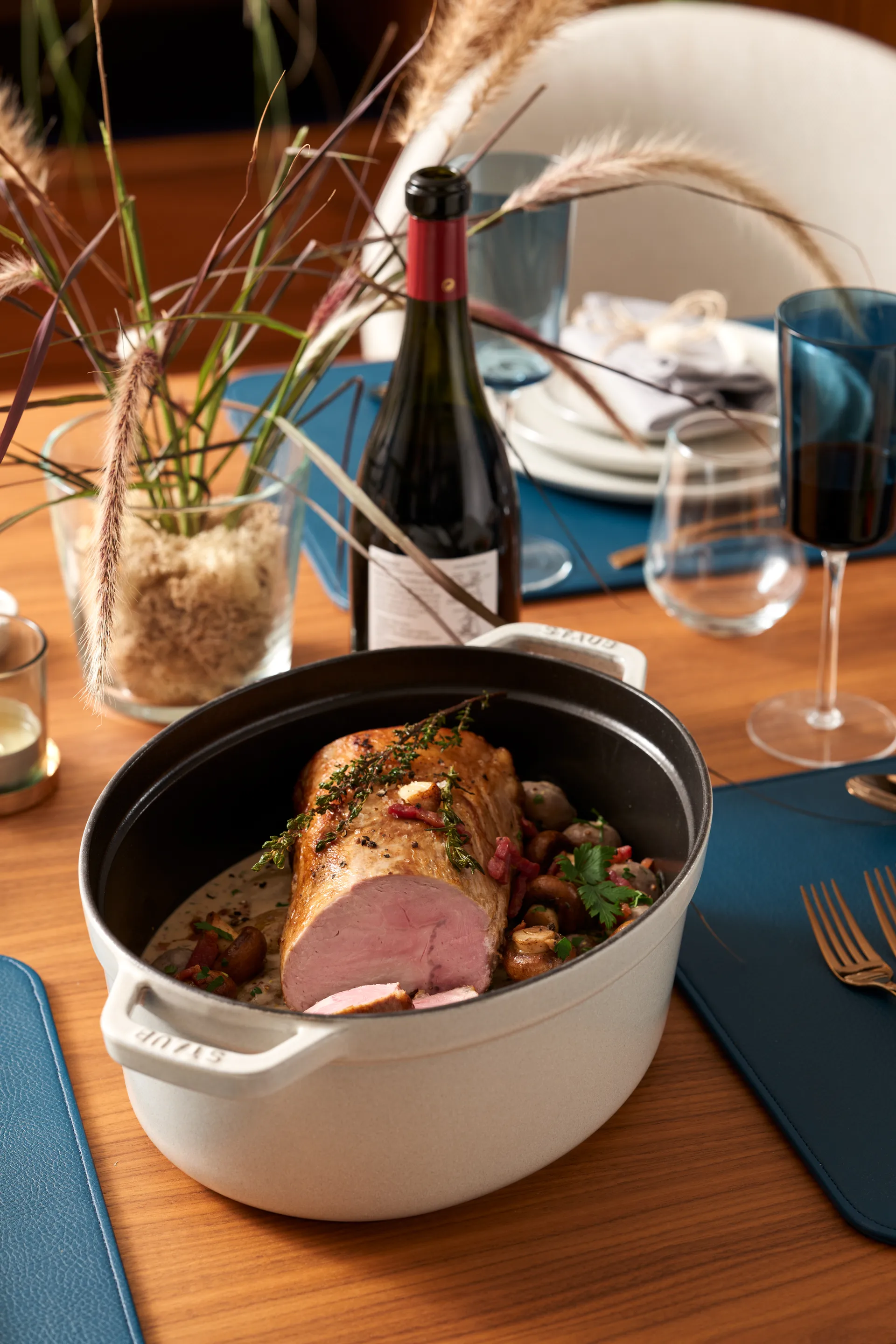 Olla ovalada Staub White Truffle, 8 l STAUB