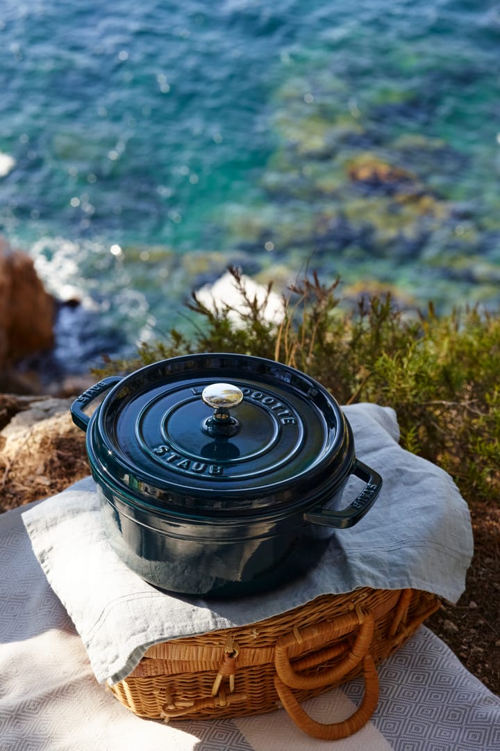 Olla redonda La Mer, tres capas de esmalte, 3,8 l STAUB