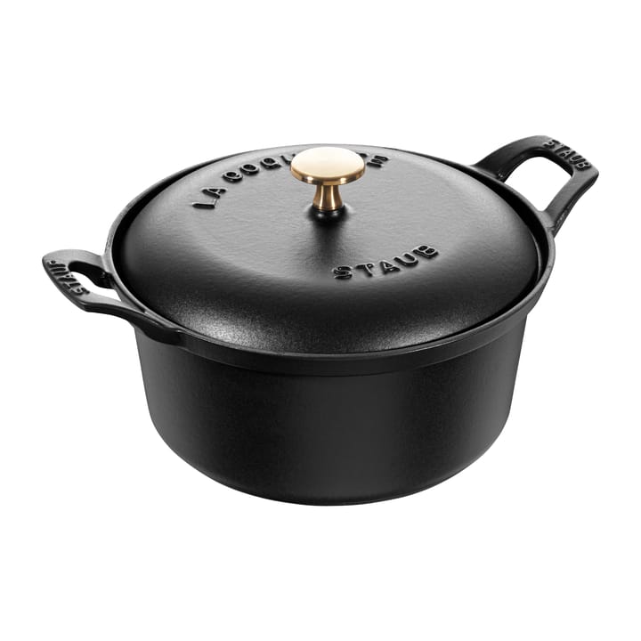 Olla redonda Vintage La Coquette 2,45 L, negro STAUB