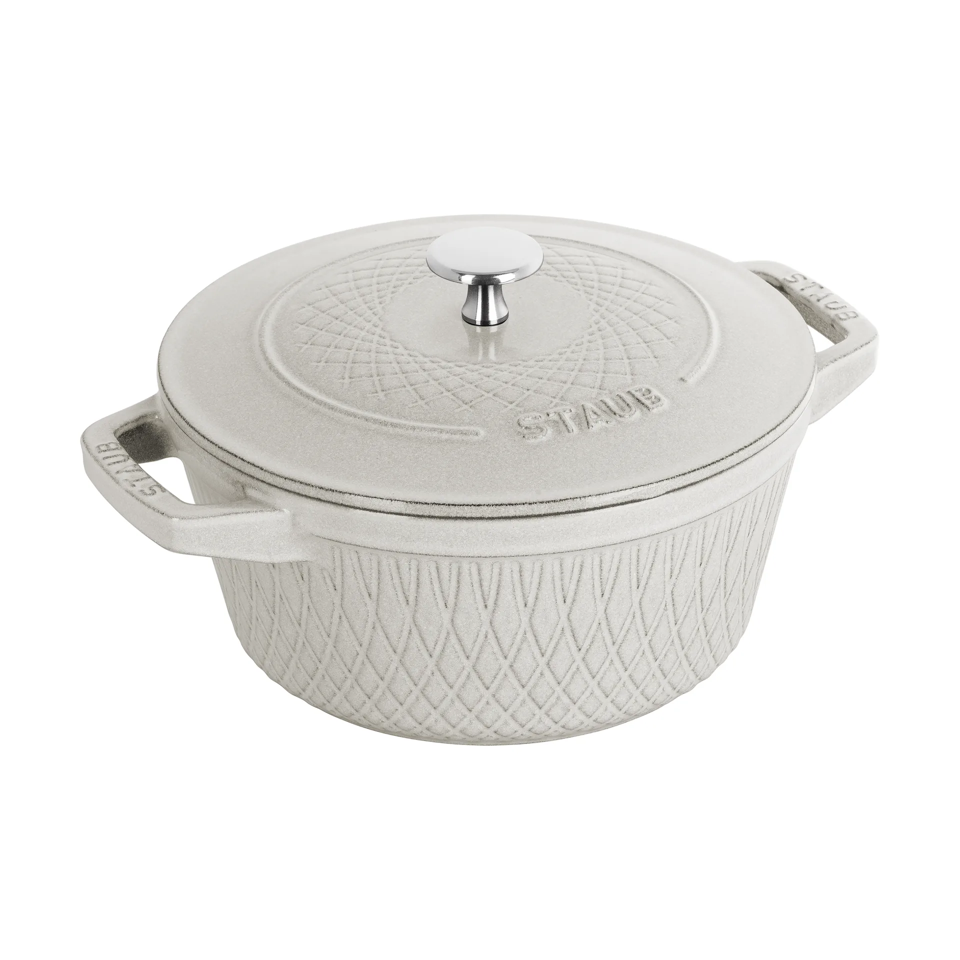 Olla Staub Twister La Cocotte 4 L, White truffle STAUB