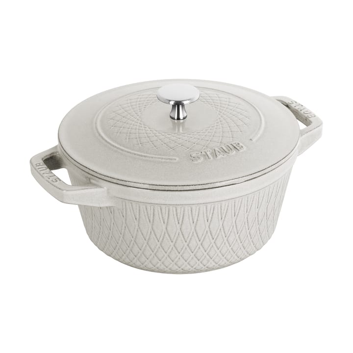 Olla Staub Twister La Cocotte 4 L - White truffle - STAUB