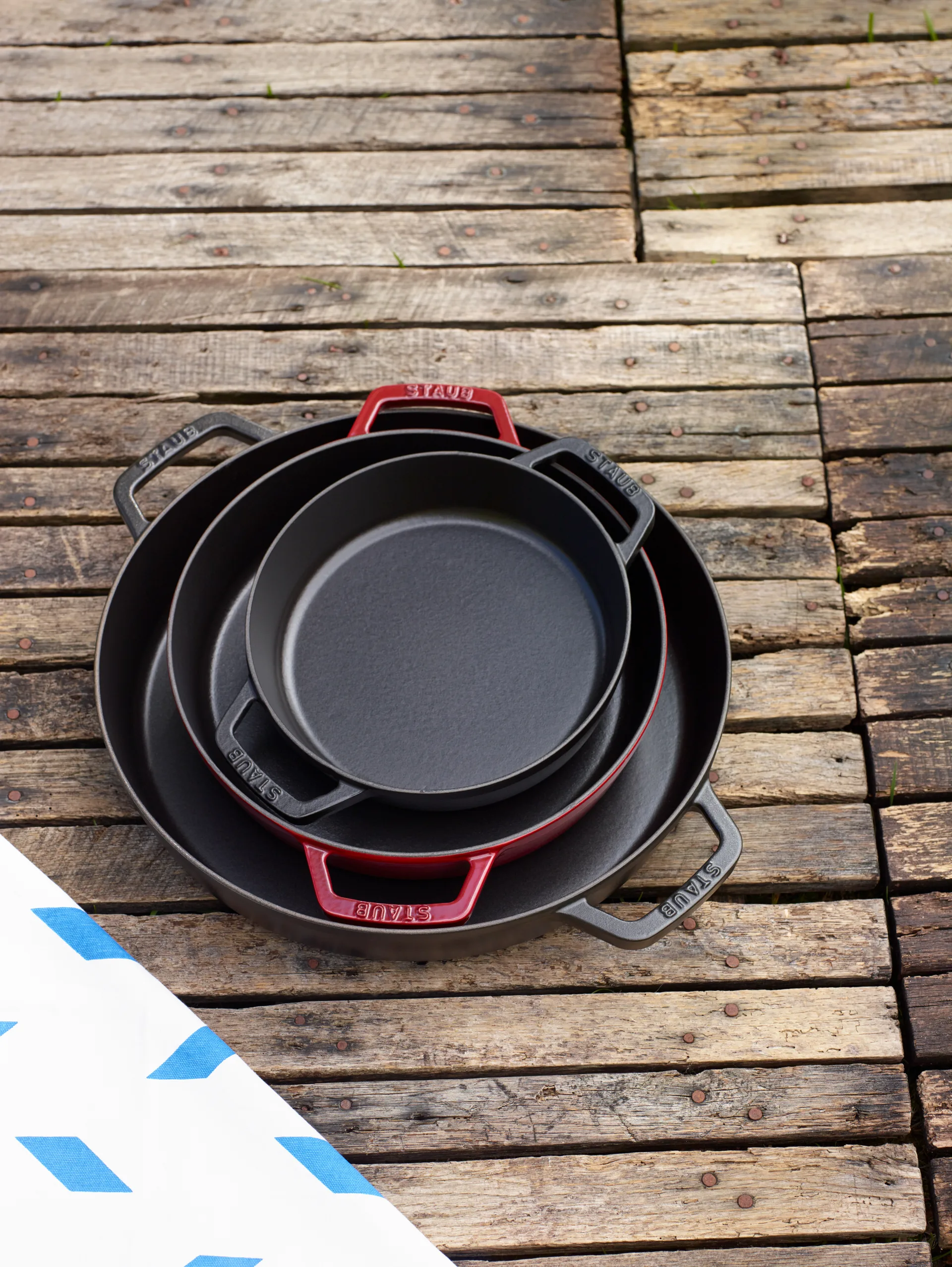 Paella de hierro fundido Staub con 2 asas Ø34 cm, Negro STAUB