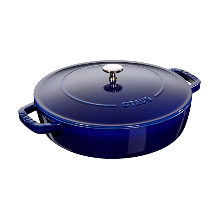 Sartén para saltear Staub Chistera de hierro fundido Ø24 cm - Azul oscuro - STAUB