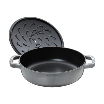 Sartén para saltear Staub Chistera de hierro fundido Ø24 cm - Gris grafito - STAUB