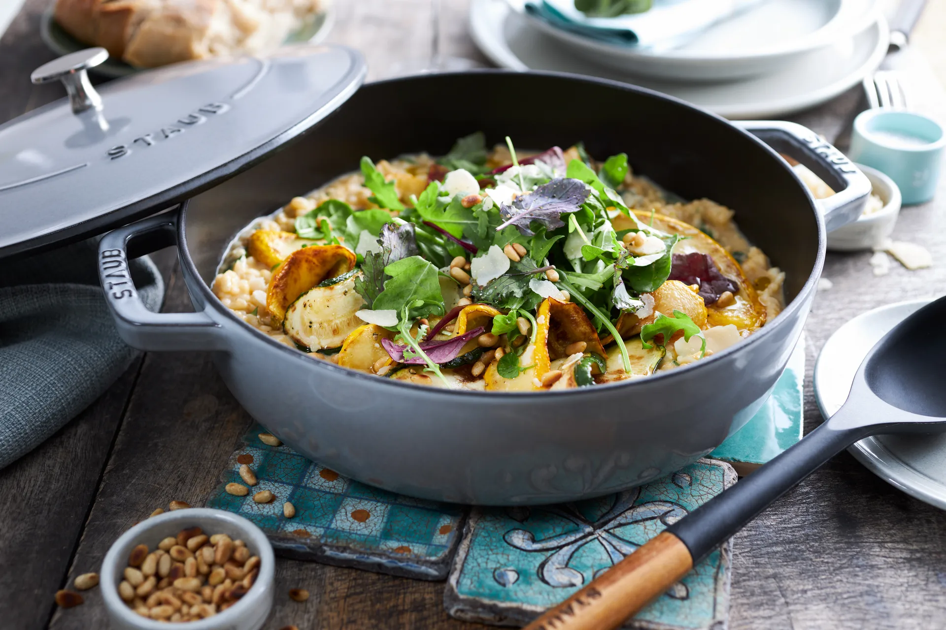 Sartén para saltear Staub Chistera de hierro fundido Ø24 cm, Gris grafito STAUB