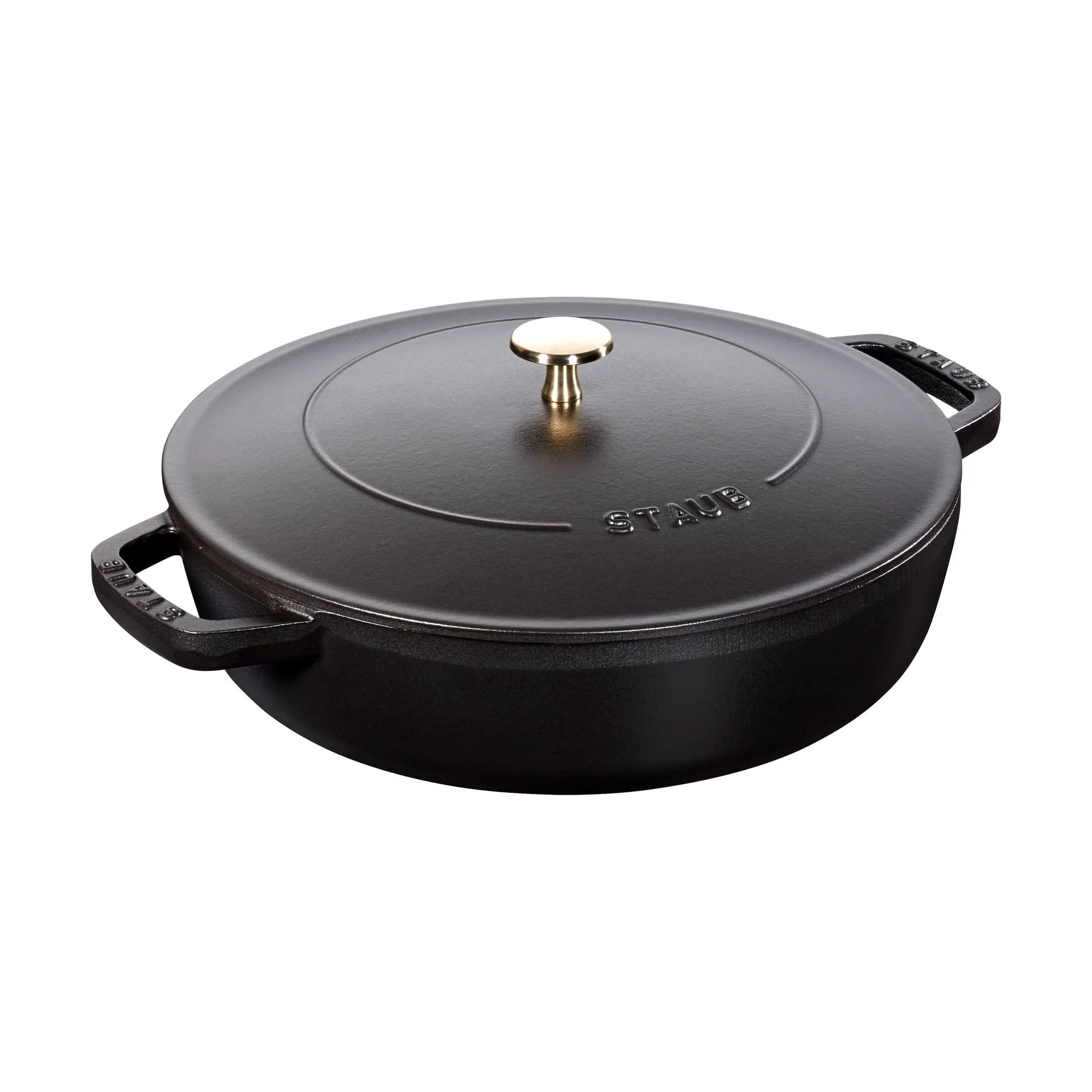 Sartén para saltear Staub Chistera de hierro fundido Ø24 cm, Negro STAUB