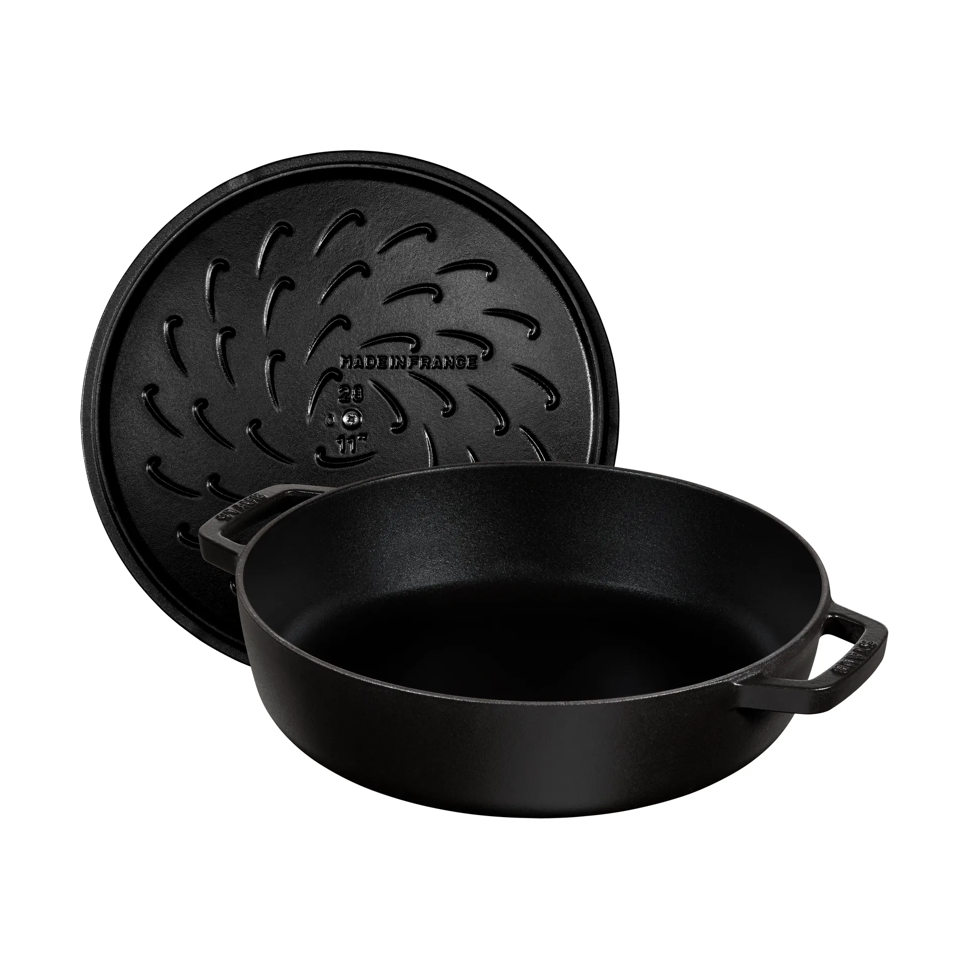 Sartén para saltear Staub Chistera de hierro fundido Ø24 cm, Negro STAUB