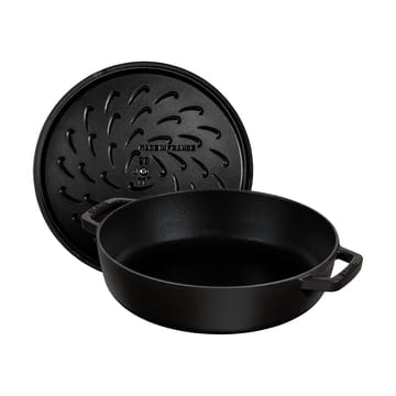 Sartén para saltear Staub Chistera de hierro fundido Ø24 cm - Negro - STAUB