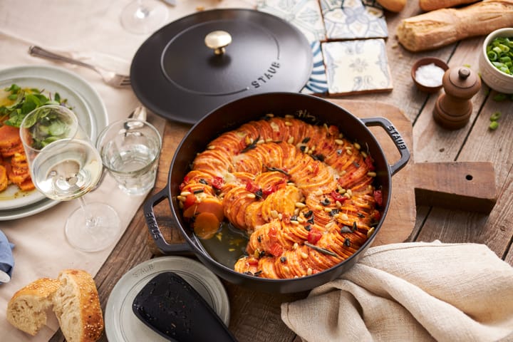Sartén para saltear Staub Chistera de hierro fundido Ø24 cm, Negro STAUB