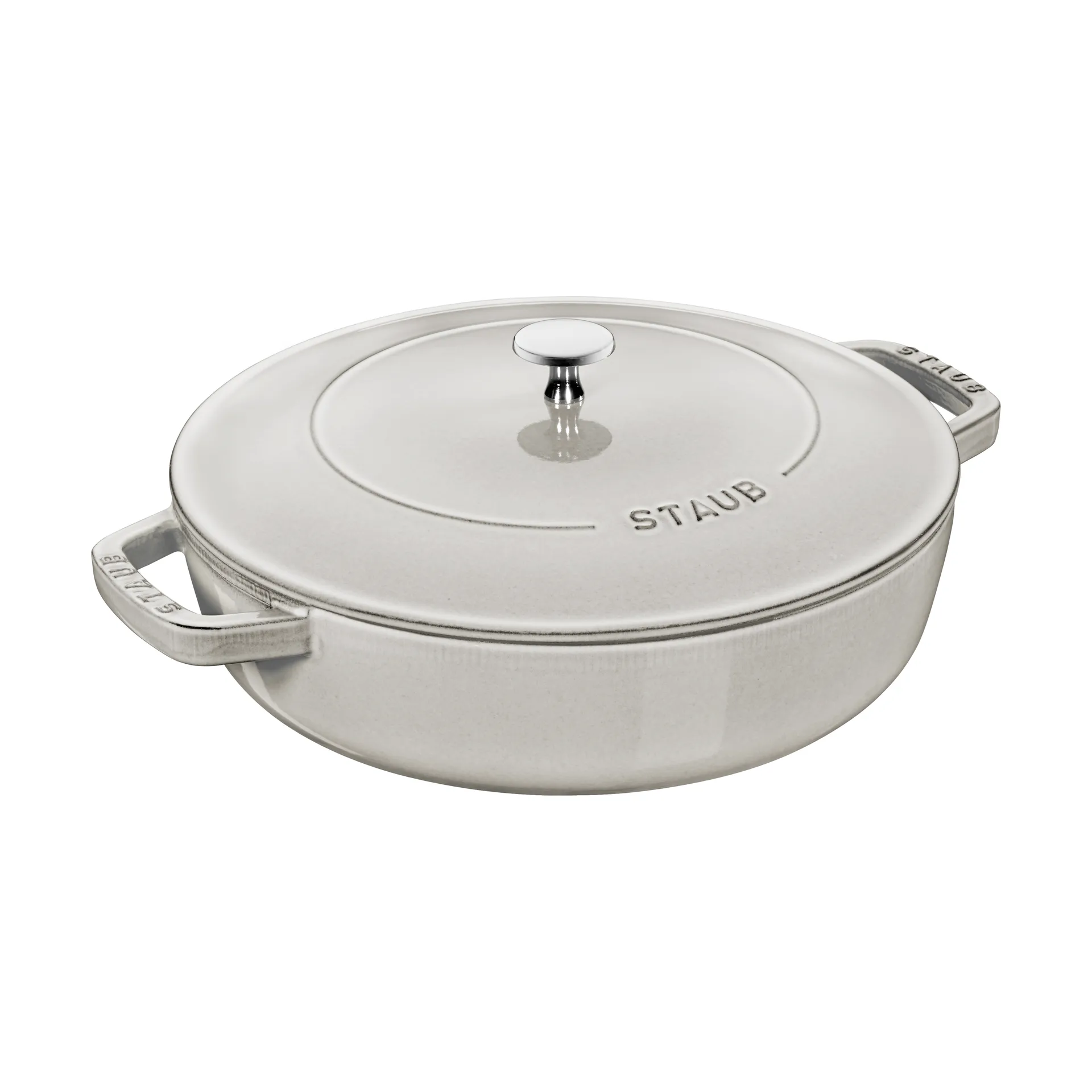 Sartén para saltear Staub Chistera de hierro fundido Ø28 cm, White truffle STAUB