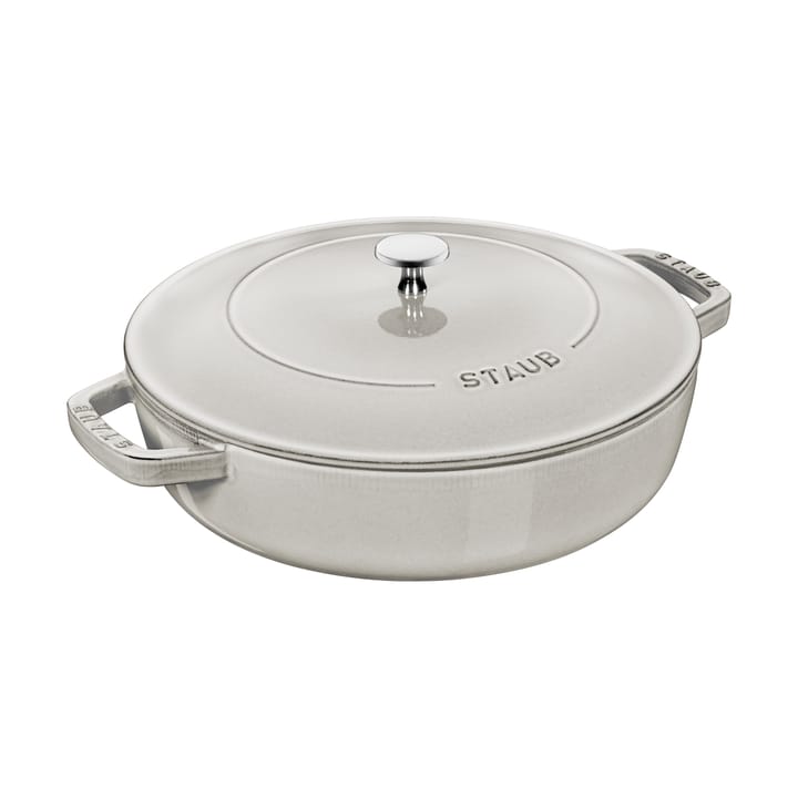 Sartén para saltear Staub Chistera de hierro fundido Ø28 cm - White truffle - STAUB