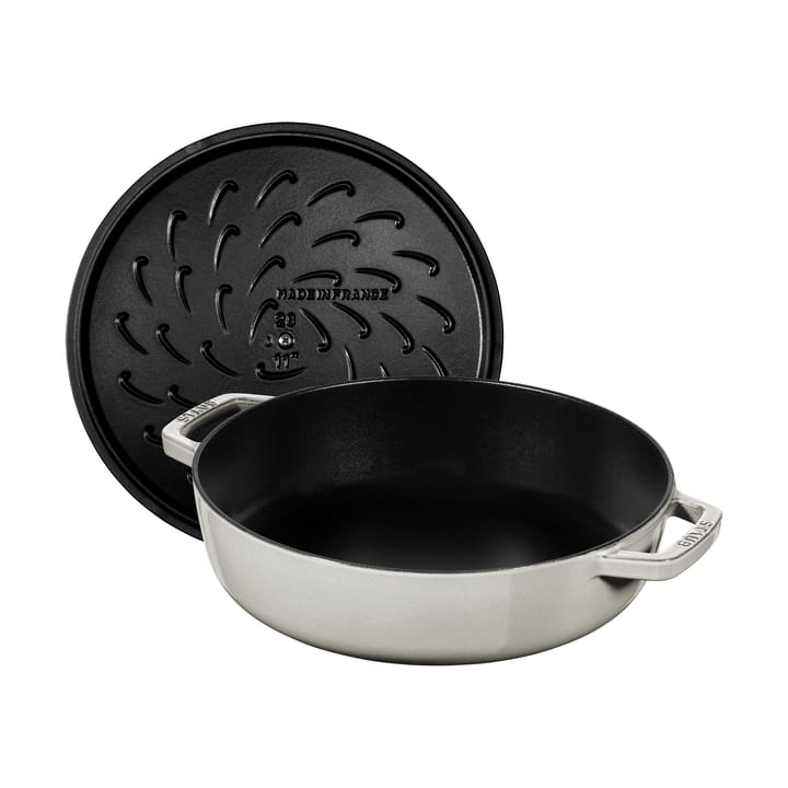 Sartén para saltear Staub Chistera de hierro fundido Ø28 cm, White truffle STAUB