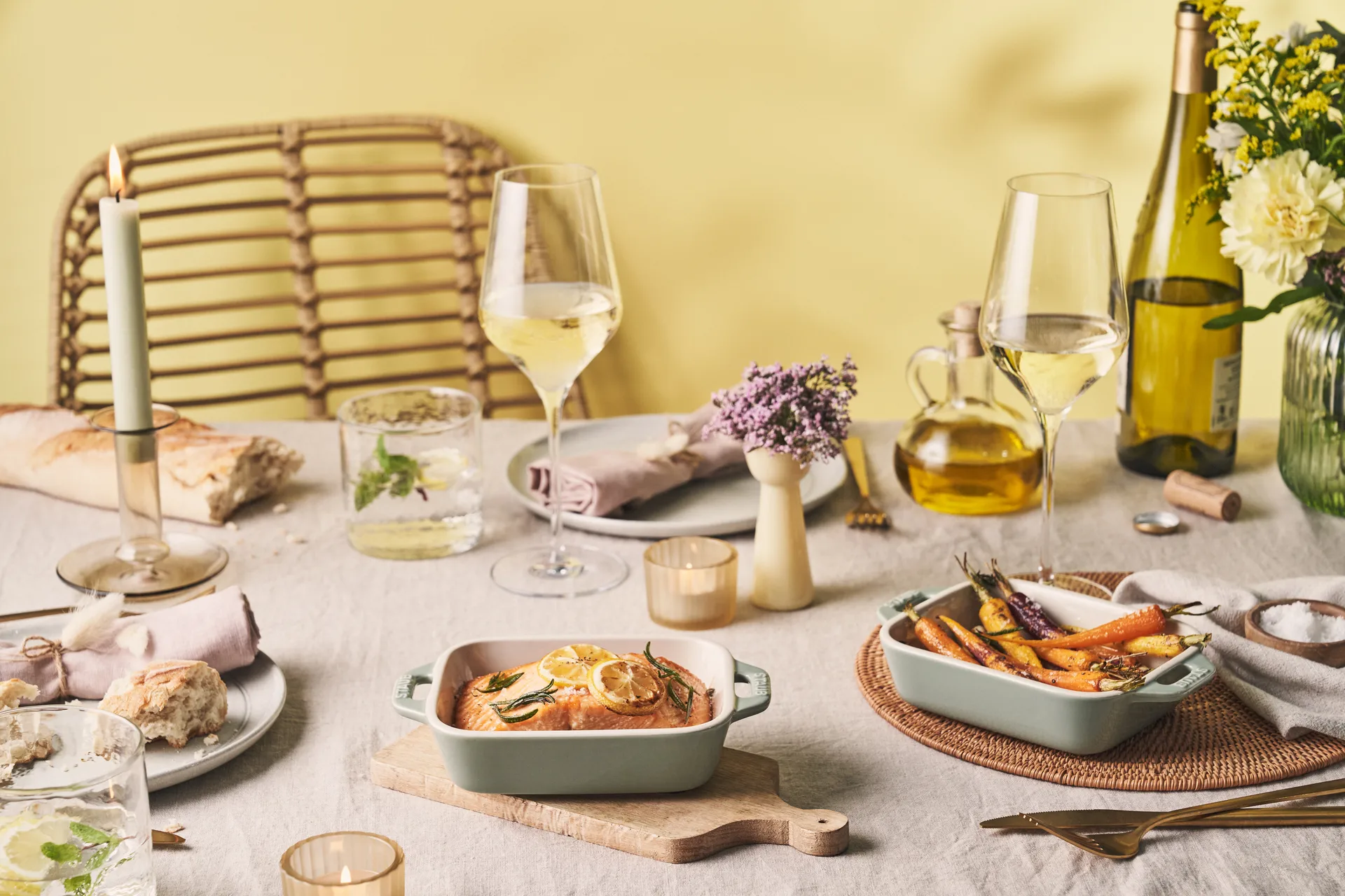 Set de bandejas para horno Staub 2 piezas, Madera de eucalipto STAUB