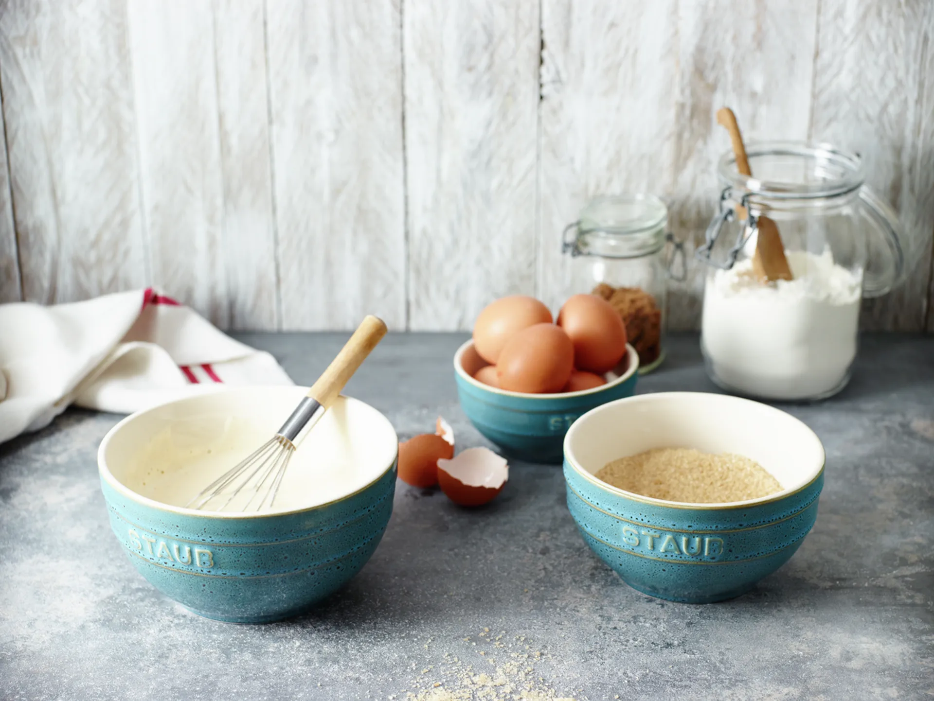 Set de boles Staub Ø14 cm 4 piezas, Turquesa antiguo STAUB