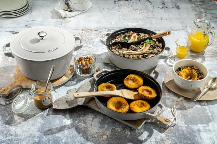 Set de ollas y sartenes Staub apilables 5 piezas, White truffle STAUB