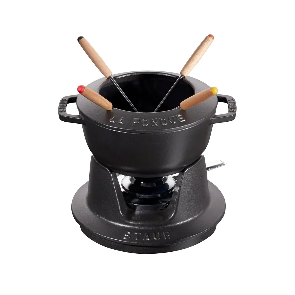 Set fondue Staub 1,1 l, negro STAUB