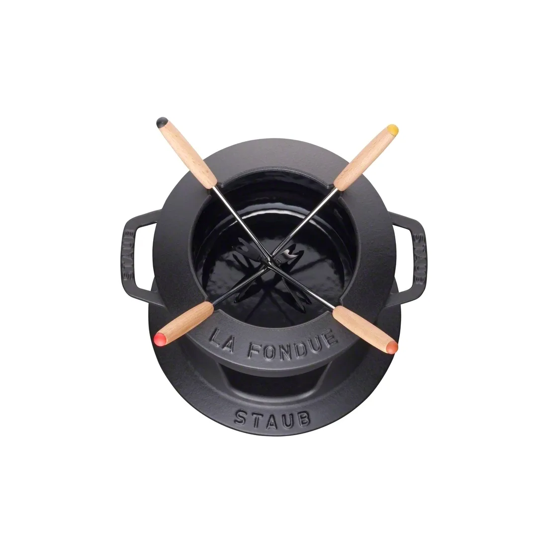 Set fondue Staub 1,1 l, negro STAUB