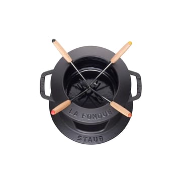 Set fondue Staub 1,1 l - negro - STAUB