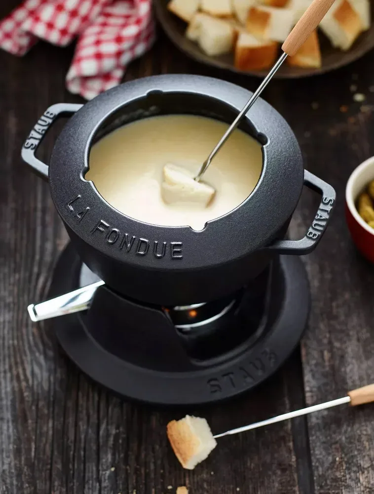 Set fondue Staub 1,1 l, negro STAUB