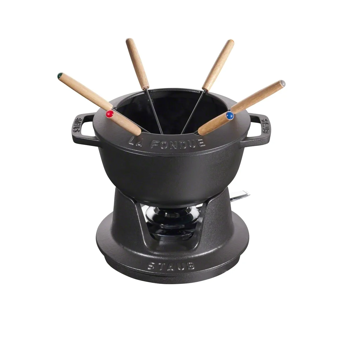 Set fondue Staub 1,65 l, negro STAUB