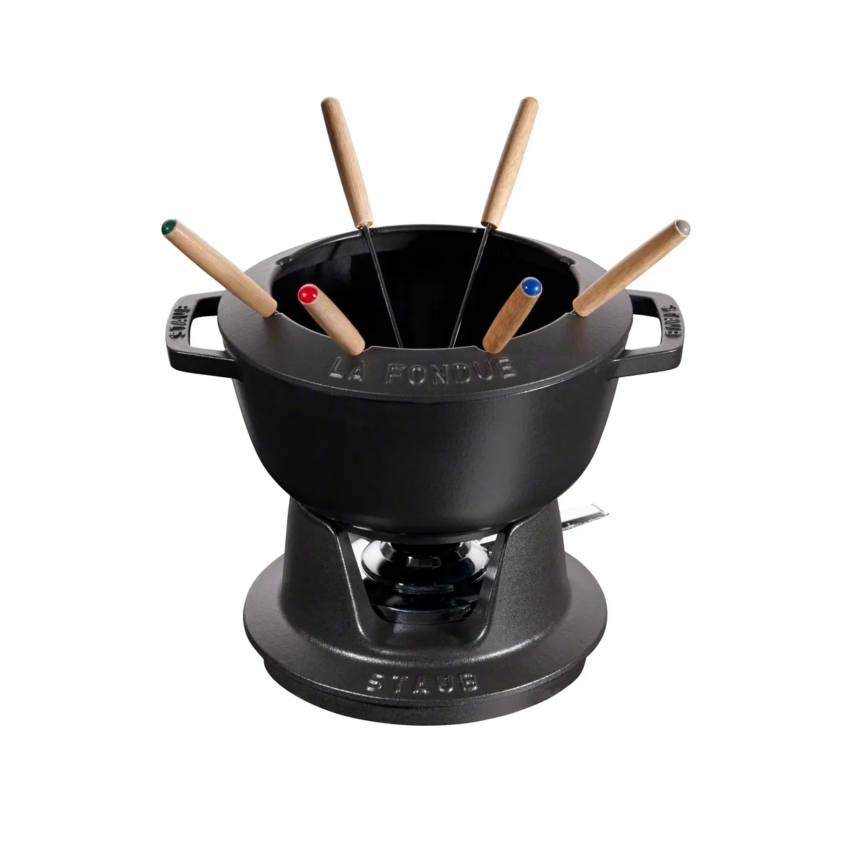 Set fondue Staub 2,35 l, negro STAUB