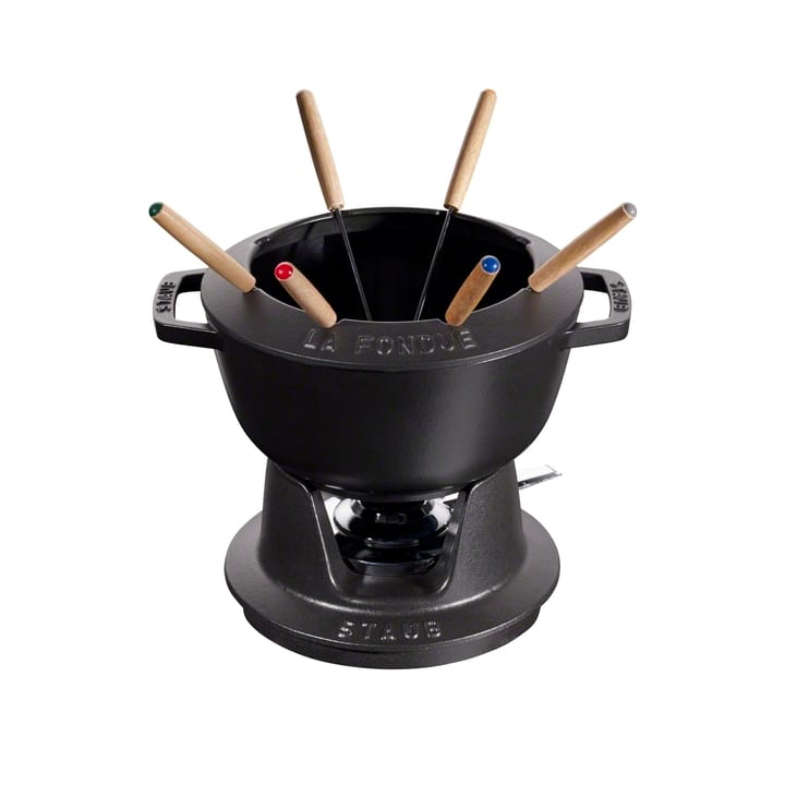 Set fondue Staub 2,35 l - negro - STAUB