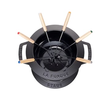 Set fondue Staub 2,35 l - negro - STAUB