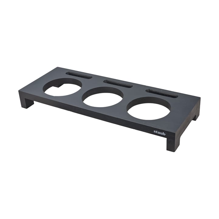 Soporte para servir Staub con 3 mini cacerolas - Negro - STAUB