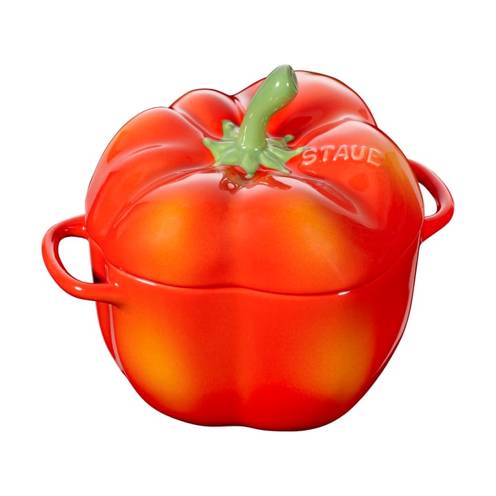 Staub mini cacerola pimiento 0,47 L - Orange-rojo - STAUB