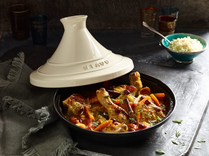 Staub Tagine de hierro fundido negro-beige, 20 cm STAUB