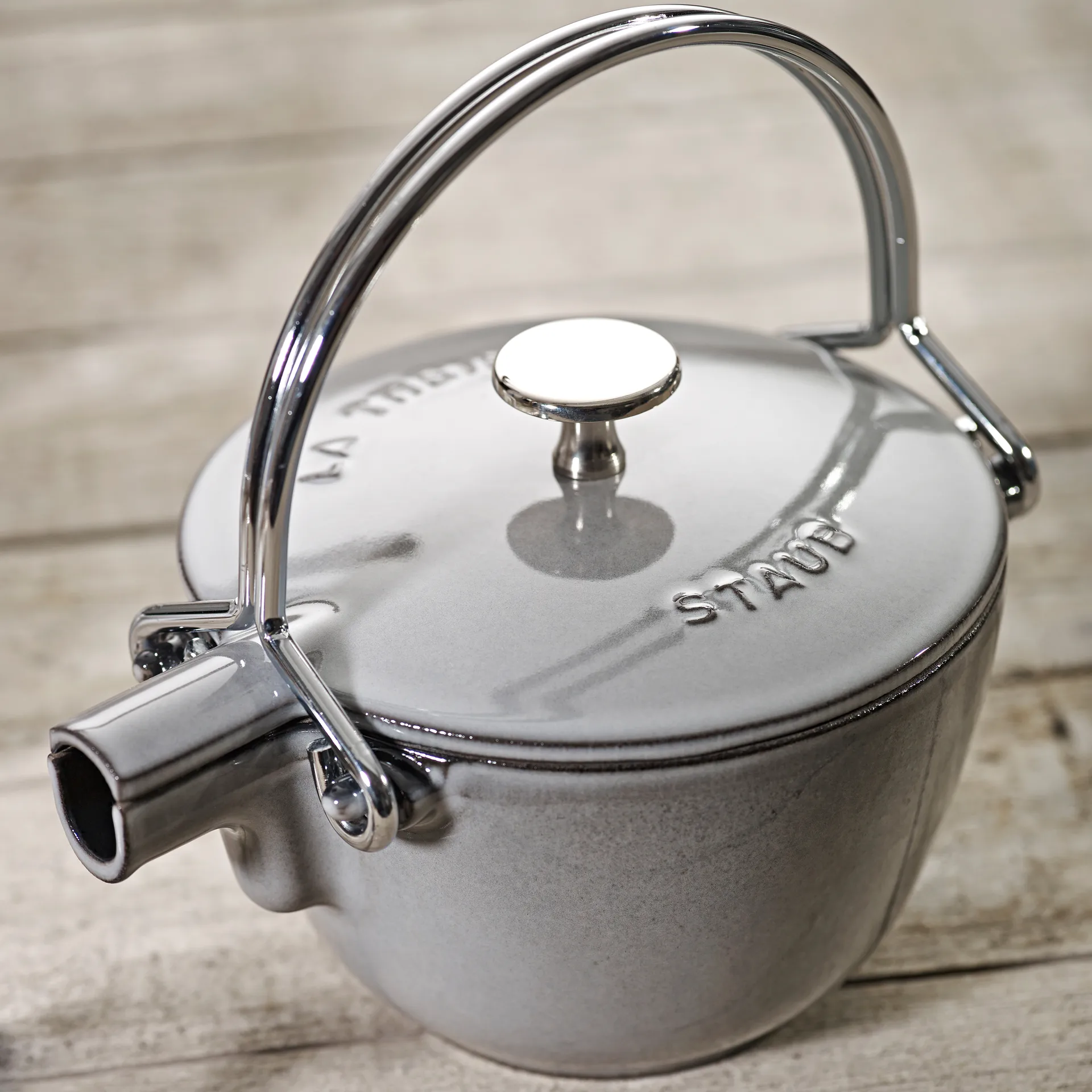 Tetera redonda Staub 1,15 L, gris STAUB