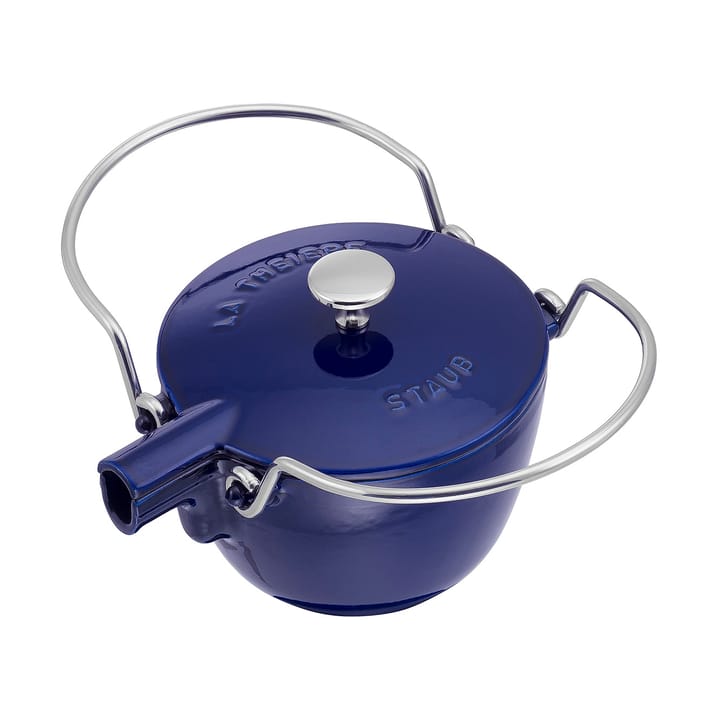 Tetera Staub de hierro fundido redonda 1,15 L, Azul oscuro STAUB