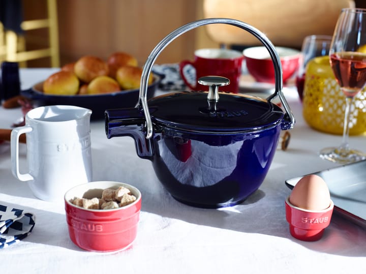 Tetera Staub de hierro fundido redonda 1,15 L, Azul oscuro STAUB