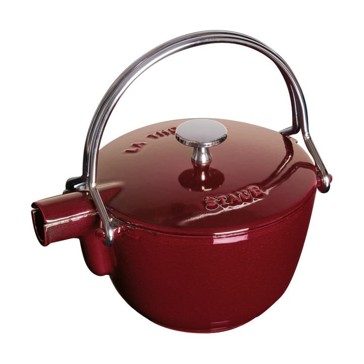 Tetera Staub de hierro fundido redonda 1,15 L - Rojo granadina - STAUB