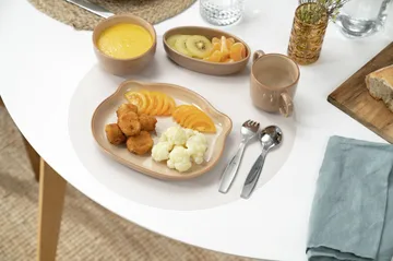 Vajilla infantil Staub 4 piezas - Marrón - STAUB