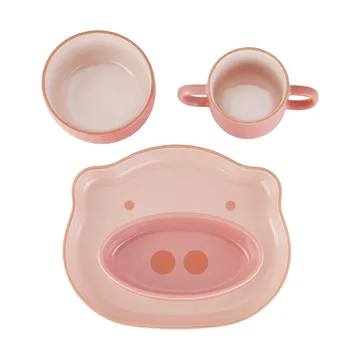 Vajilla infantil Staub 4 piezas - Rosa - STAUB