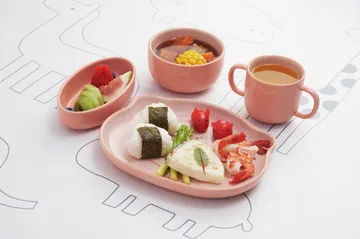 Vajilla infantil Staub 4 piezas - Rosa - STAUB