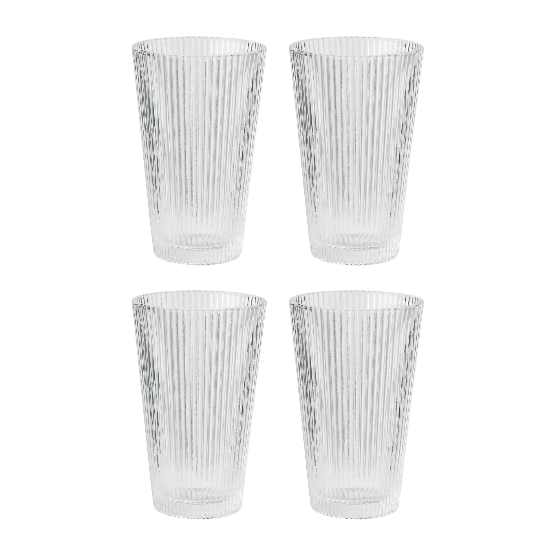 4 Vasos Pilastro 35 cl, Clear Stelton
