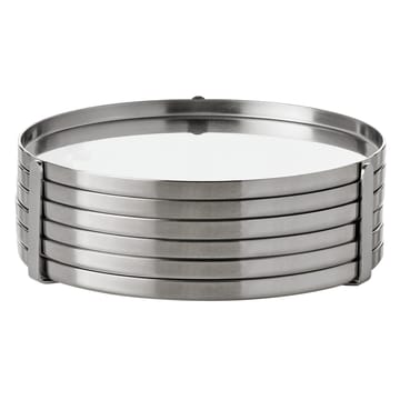 6 Posavasos AJ - rostfritt stål - Stelton
