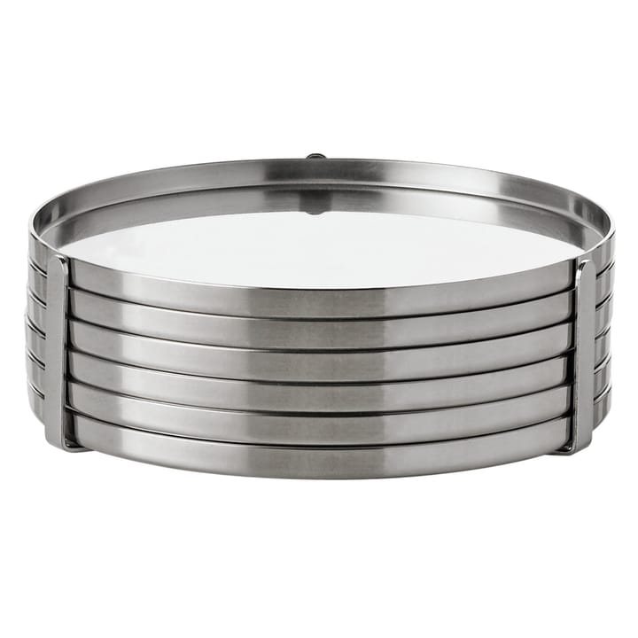 6 Posavasos AJ, rostfritt stål Stelton