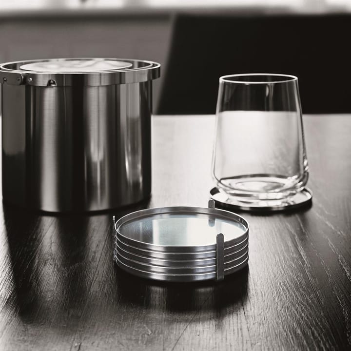 6 Posavasos AJ, rostfritt stål Stelton