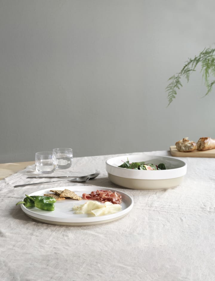 Bandeja Agnes Ø30 cm, Sand-blanco Stelton