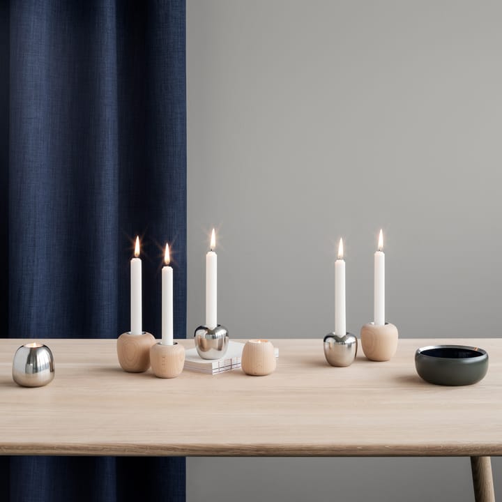 Candelabro Ora madera, pequeño Stelton