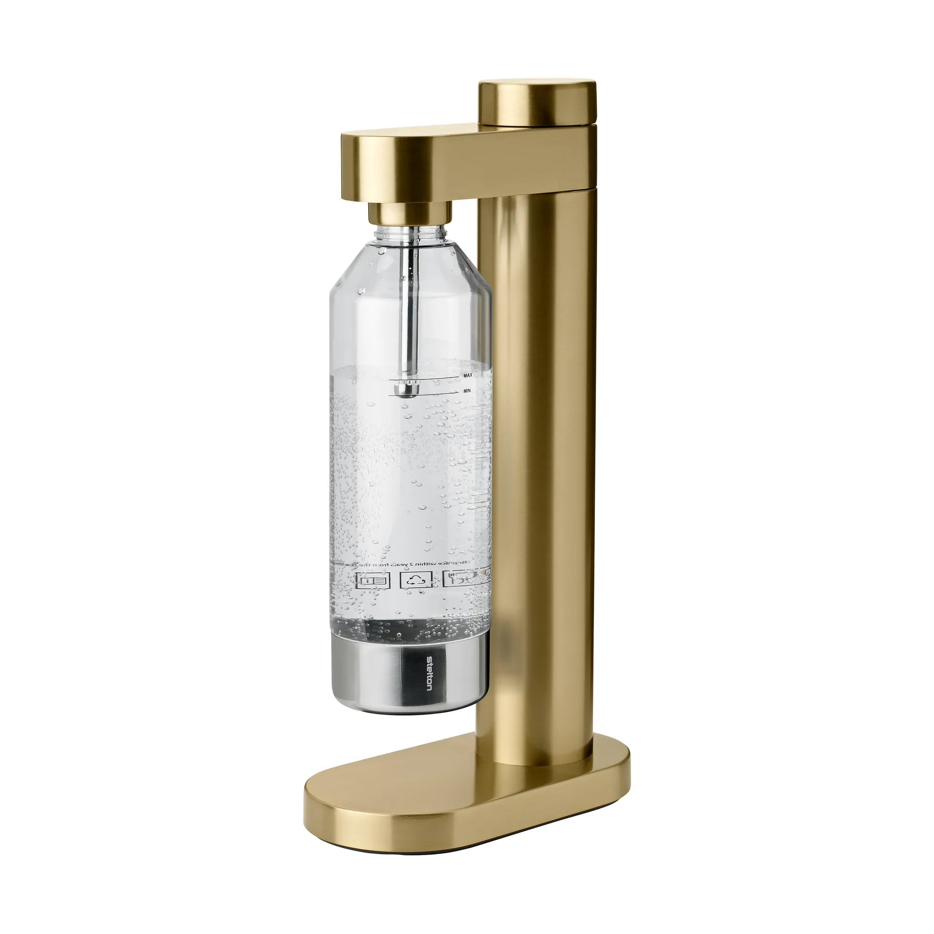 Carbonatador de agua Brus, Brushed brass Stelton